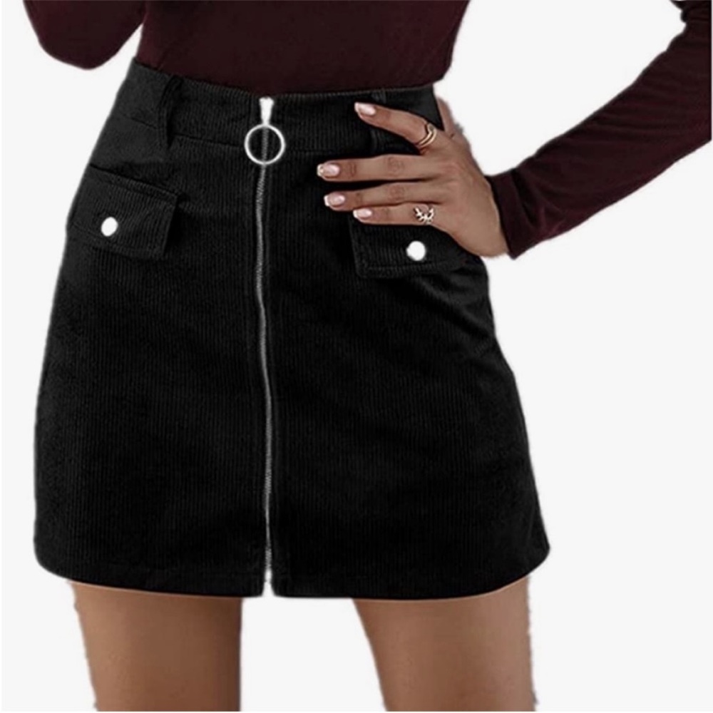 BiBi Corduroy Casual Skirt